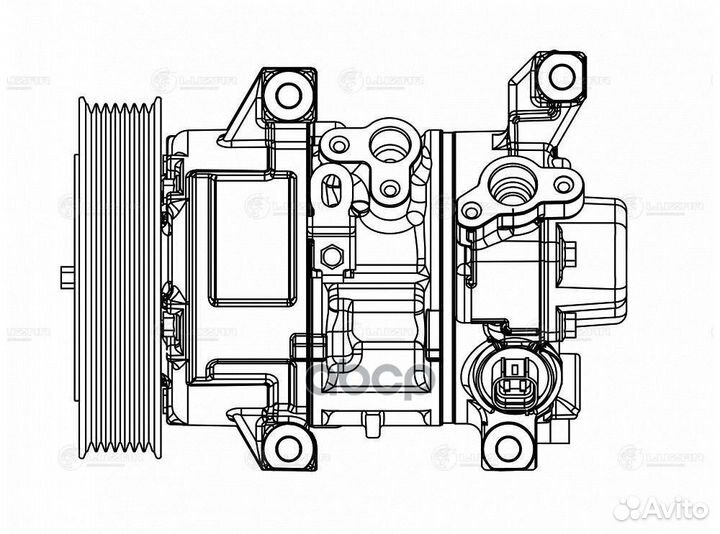 Компрессор кондиц. для а/м Toyota Avensis (03)