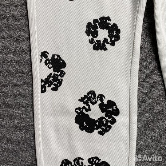 Джинсы Denim tears белые