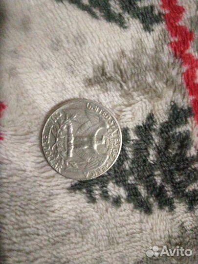 Quarter dollar лысый
