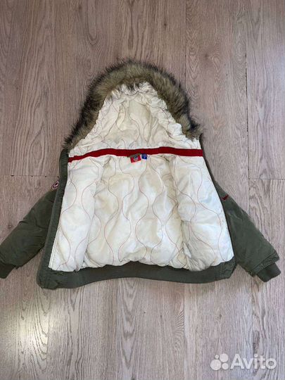 Пуховик детский на 3-4г