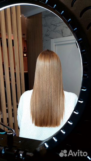 Кератиновое выпрямление волос