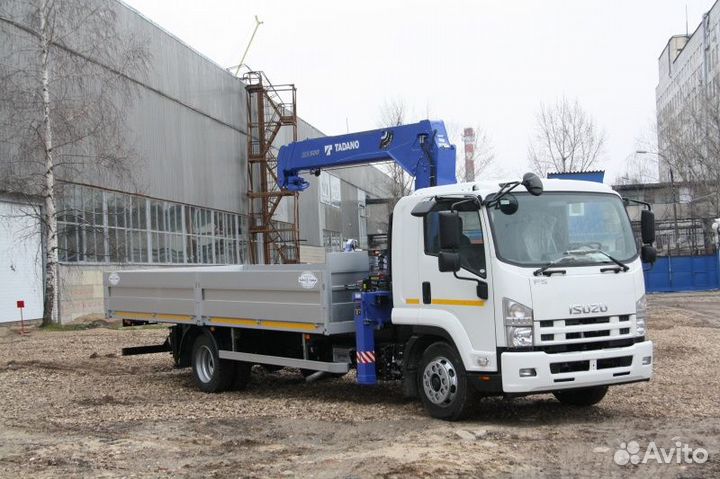 Аренда и услуги манипулятора, стрела 3 т, 10 м, борт 4.5 т, 5.2 м