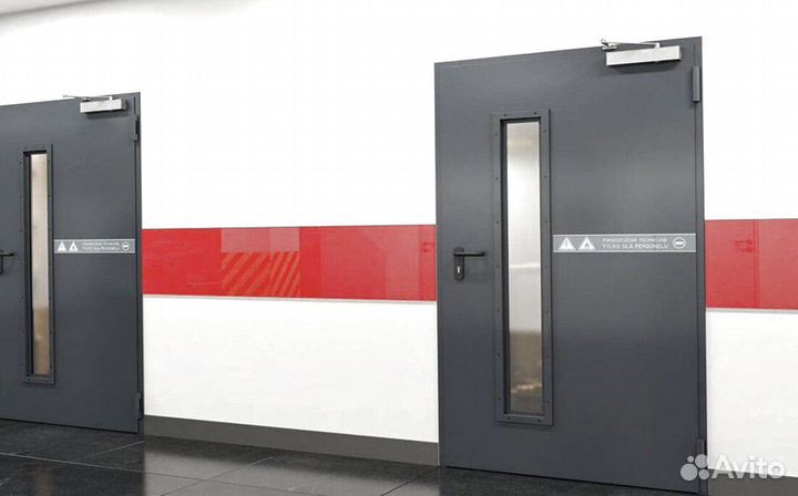 Входные противопожарные металлические двери Ei60