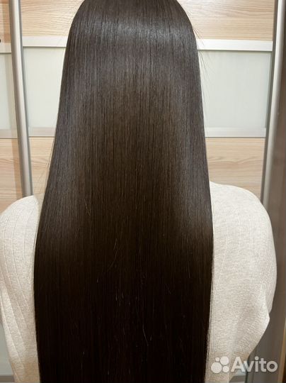 Кератиновое выпрямление волос