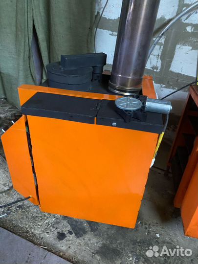 Печь на отработке с автоматикой