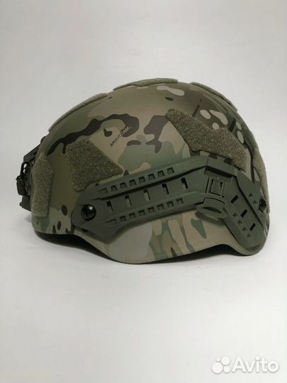 Баллистический боевой шлем полуухий бр1+ Кевлар му