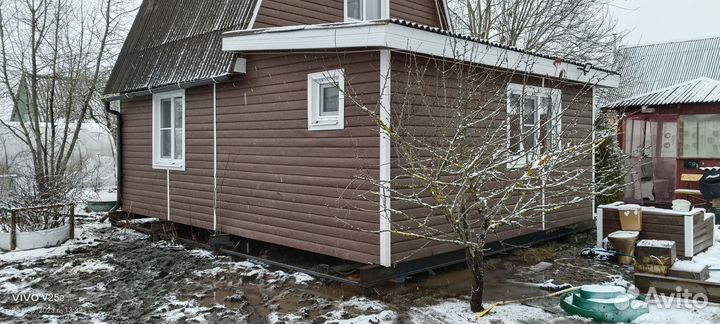 Замена ремонт фундамента, подъем передвижение дома