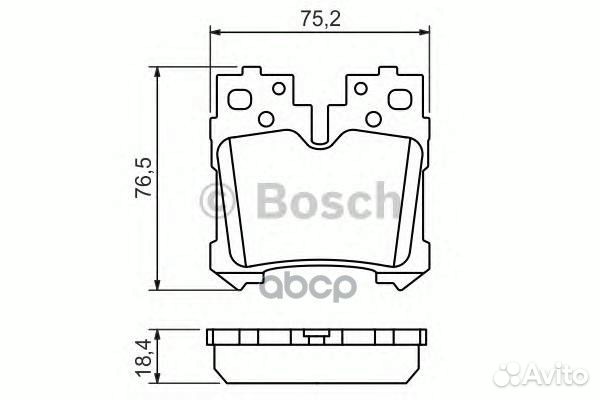 Колодки торм. зад. 0986494424 Bosch