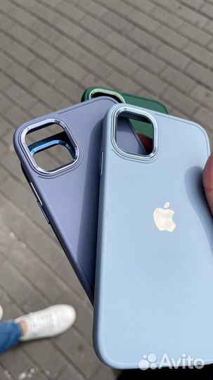 Чехол на Apple iPhone силиконовый, матовый