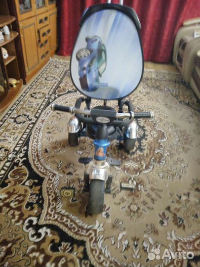 Детский велосипед управляшка стульчик качели