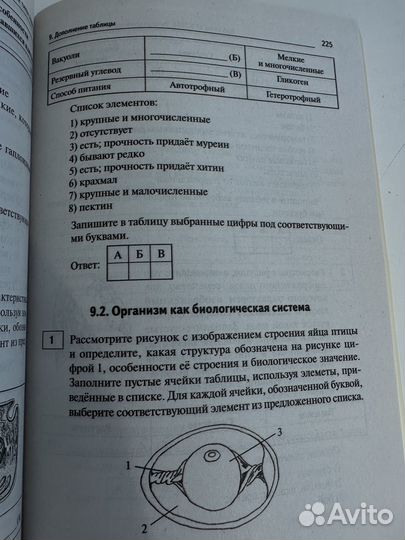 ЕГЭ биология тематический тренинг