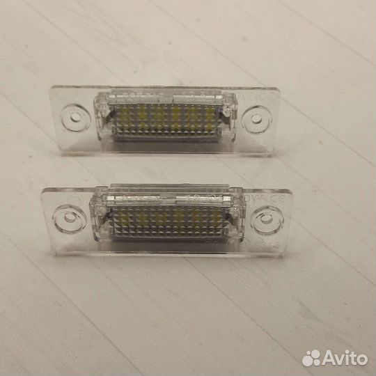 LED подсветка гос номера VW Skoda