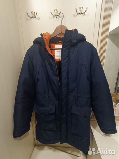 Пуховик зимний мужской удлиненный 48,рост 164