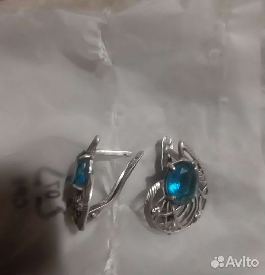 Серьги серебро 925