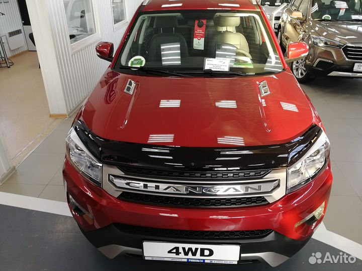 Ветровики дверей (Classic полупрозрачный ) Changan CS75