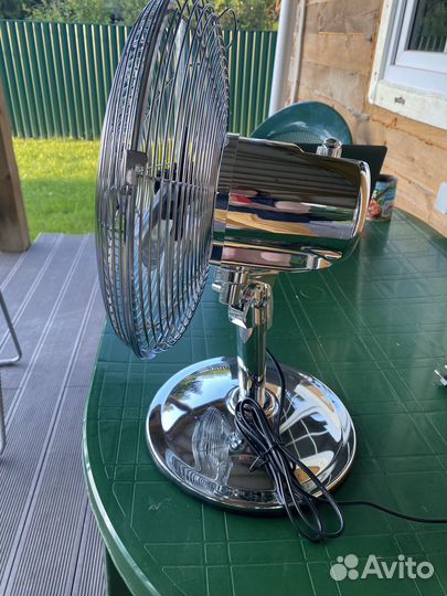 Вентилятор настольный Lazer 45Вт серебряный металл