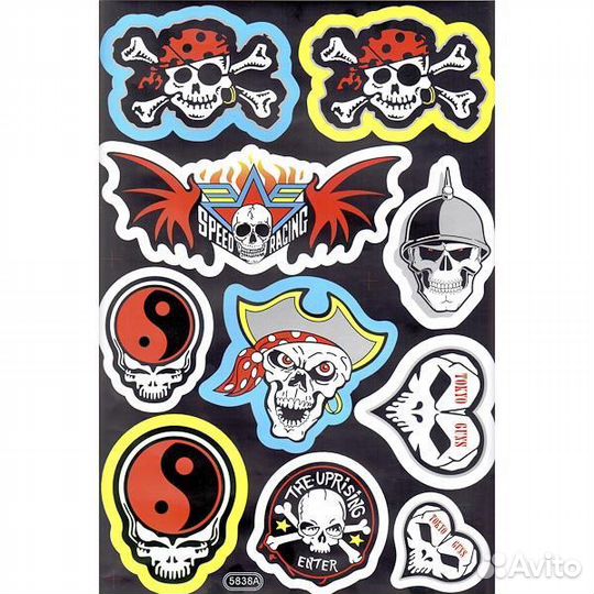 Наклейки Пиратские рисунки (23х36)