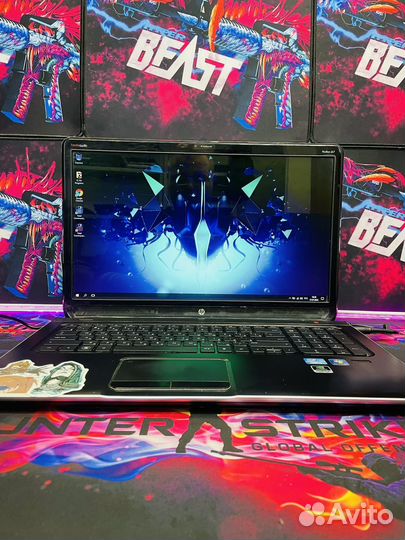 Игровой HP 17,3 i7 4gb видео 8gb озу SSD