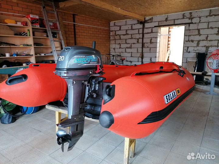 Комплект Лодка solar мотор mikatsu M20