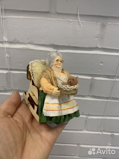 Ватные елочные игрушки