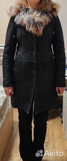 Дубленка натуральная женская 46 размер