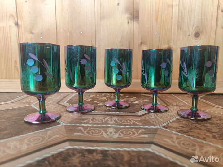 Рюмки цветное стекло СССР