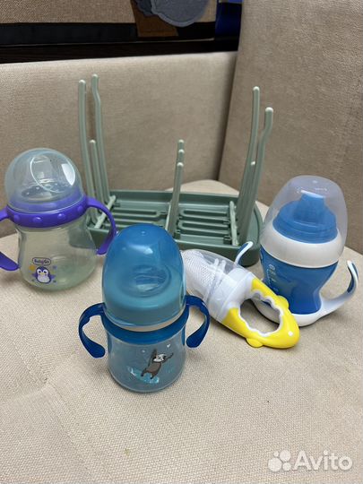 Поильники, сушилка для бутылочек, ниблер