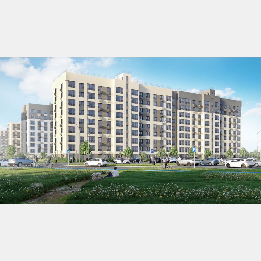 3-к. квартира, 68,8 м², 3/9 эт.