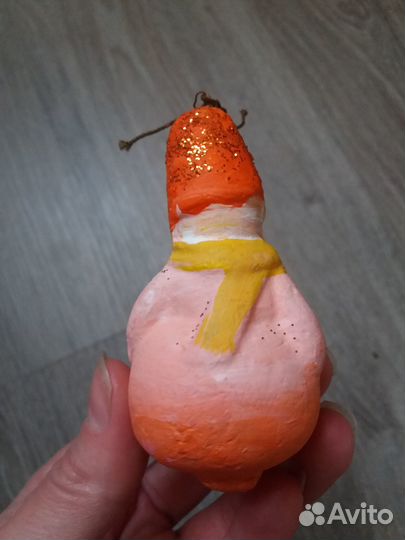 Гипсовая ёлочная игрушка СССР 