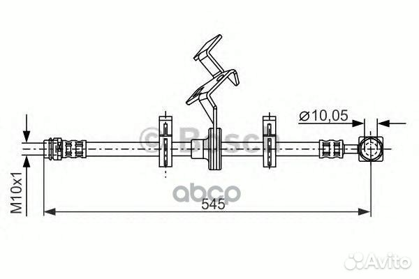 1 987 481 077 шланг торм. пер. л L540 MB W163