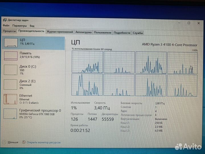 4/8 ядер 16гб озу 512 ssd ировой компьютер