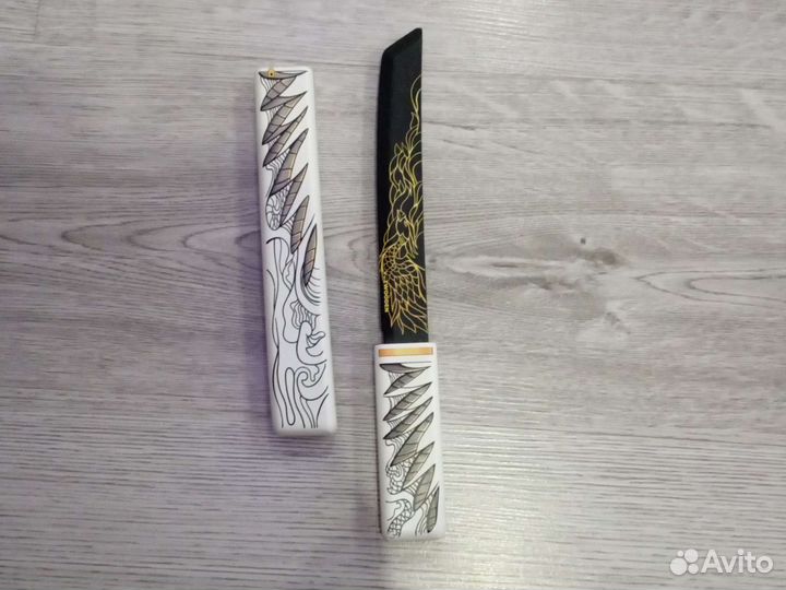 Деревянный нож танто
