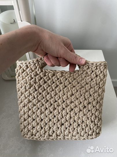 Сумка ручной работы вязаная