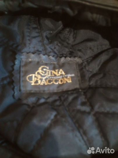 Берет с козырьком из нат.кожи