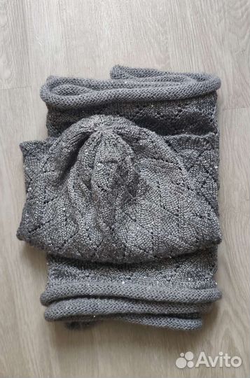 Шапка и шарф женские