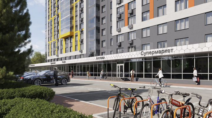 2-к. квартира, 64,6 м², 1/16 эт.