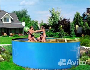 Бассейн 3.4х1.25м, на зиму убирать не надо
