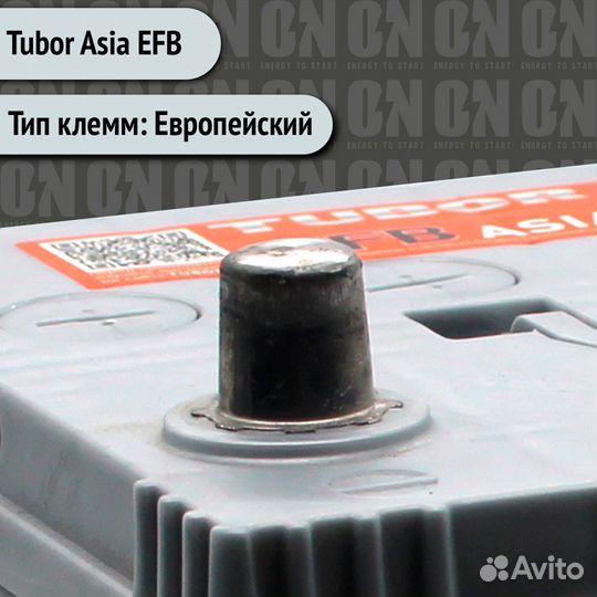 Аккумулятор 80 Ач Tubor Asia + EFB VL о. п