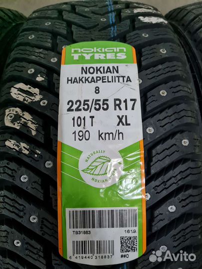 Nokian Tyres Hakkapeliitta 8 225/55 R17 101T
