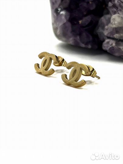 Серьги chanel