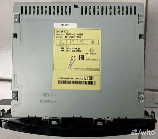 Штатная магнитола на hyundai solaris 2016