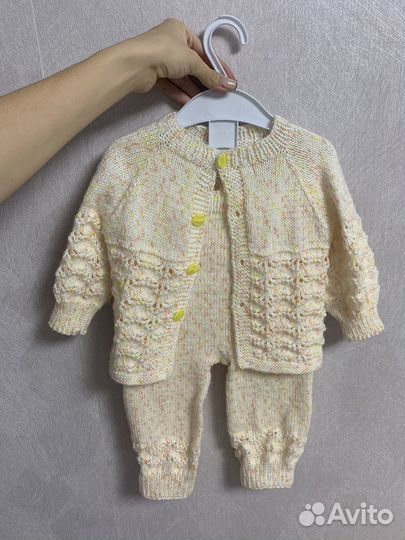Вязаный костюм 68 р-р
