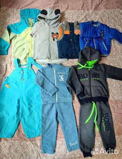 Огромный пакет одежды для мальчика 92 98