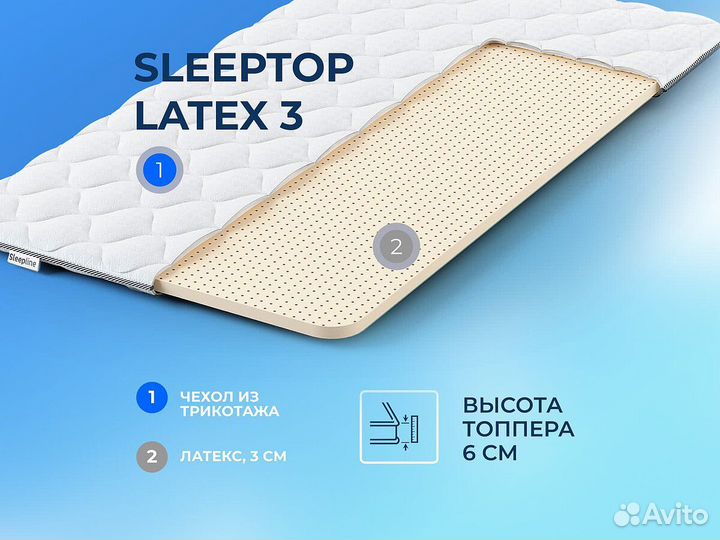 Матрас на диван Sleepline SleepTop Latex 3