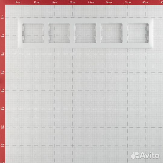 Рамка Systeme Electric Glossa GSL000105 пятиместная горизонтальная белая IP20