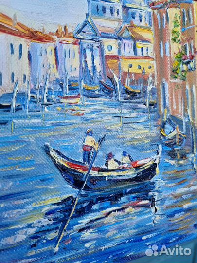 Картина маслом пейзаж Италия город Венеция
