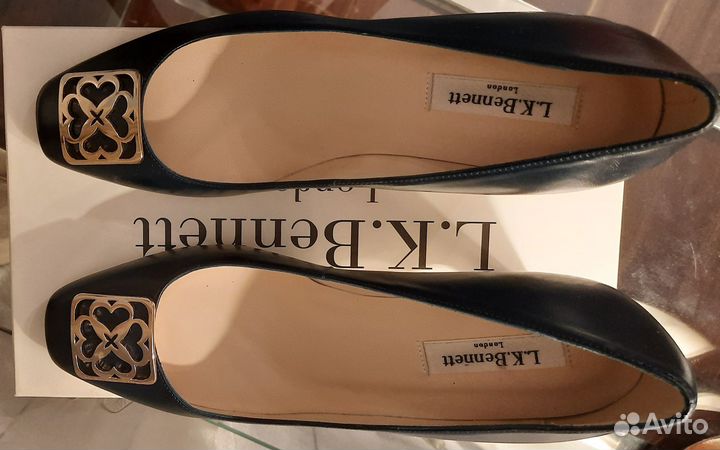 Туфли женские 38 размер, темно-синие новые