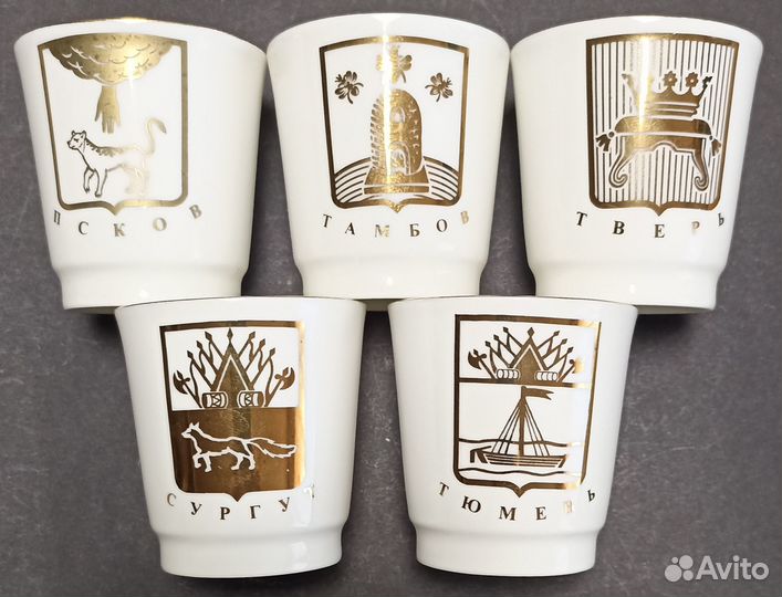 5 сувенирных стопок 