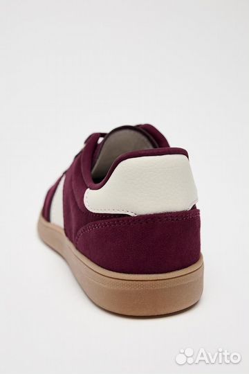 Кроссовки бургунди / Zara