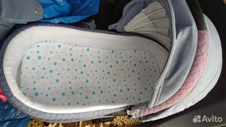 Коляска 2 в 1 плюс АВТОлюлька,кокон,коврик